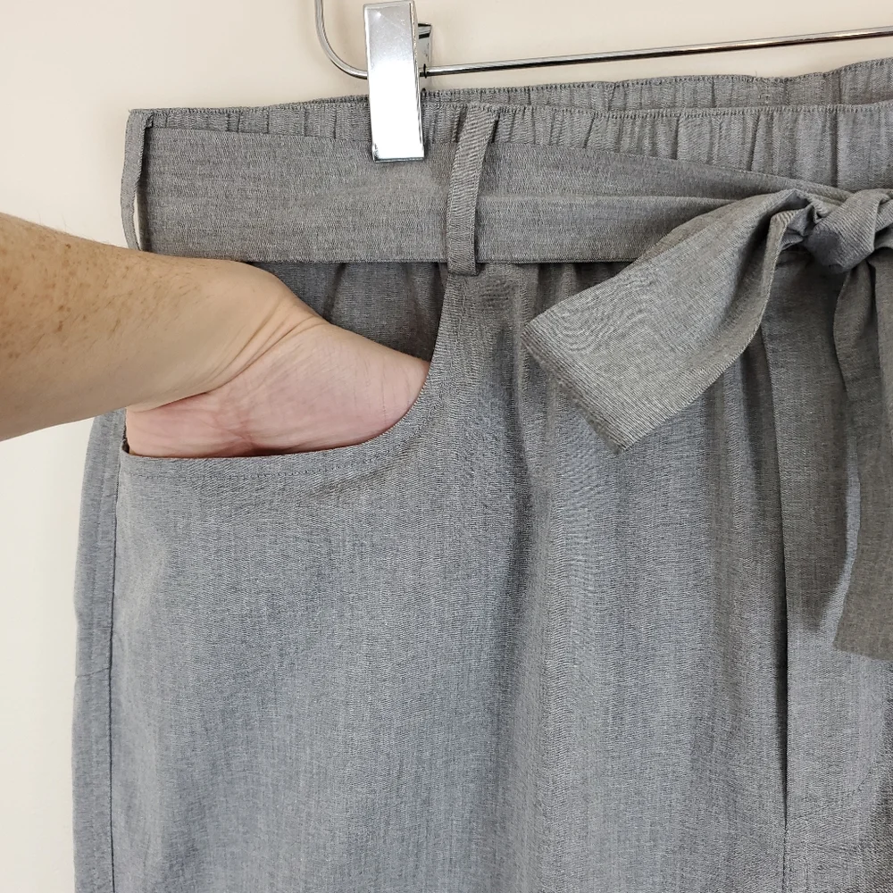 Orttu Grey Lightweight Baggy Cropped London Pants